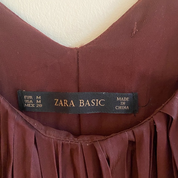 Zara Burgundy Pink Ombré Dress - Picture 4 of 4